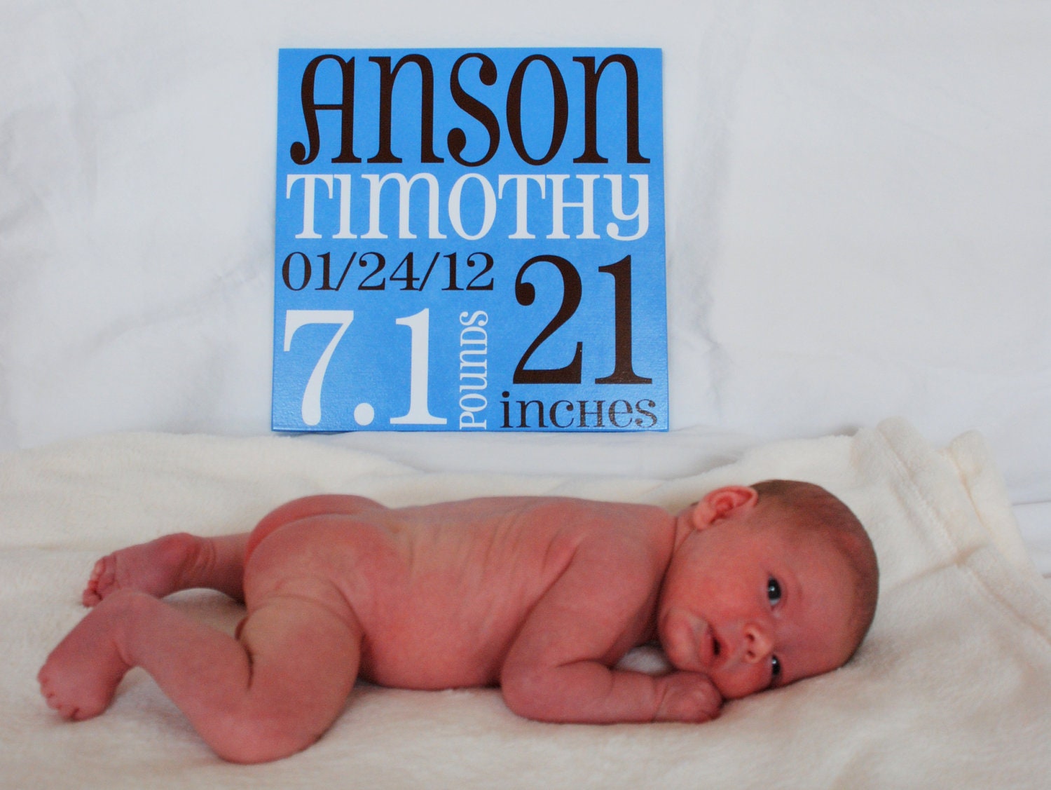 Birth Announcement Subway Art Baby Sign