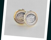 Anatomical Brain Vintage Post Earrings