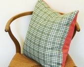 Vintage Hot Pink Tweed & Houndstooth Pillow Cover
