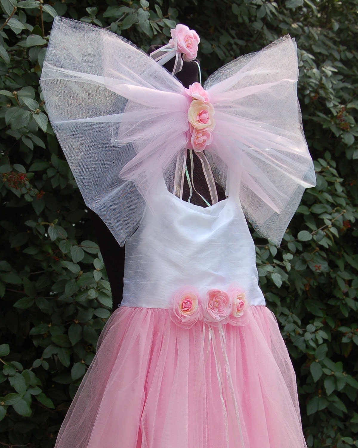 Pink Rose Flower Fairy Costume