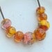 Lampwork Necklace, Artisan Handmade Lampwork Jewelry with Lampwork Bubble Beads