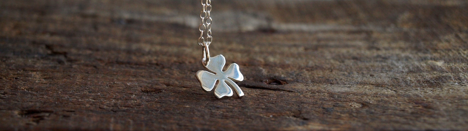 Four Leaf Clover Necklace in Sterling Silver