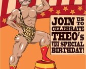 Circus Birthday Party Invitation for Boy or Girl- Personalized with your photo DIGITAL FILE
