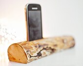 Wood phone stand for two phones, iPhone 5, iPhone 4s, iPhone 4, smartphones - Gift for two couple lovers marriage parents
