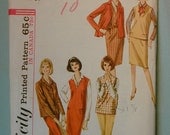 Vintage Mod 1964 Simplicity Suit Pattern Size 14 Miss Womens Pants Skirt Jumper Dress Blouse  5574