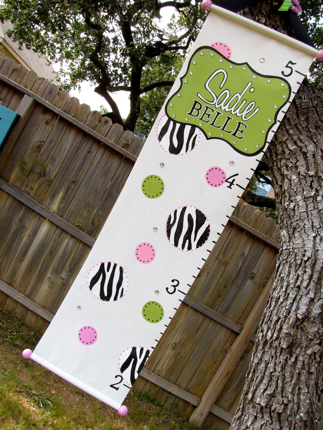 Zebra Dots Growth Chart