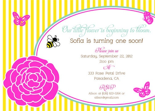Bee Garden Party Invitation - PRINTABLE - By A Blissful Nest Il_570xn