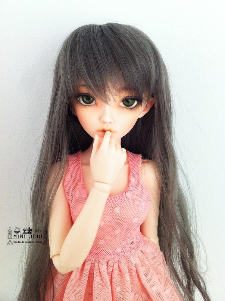 MNF Old Rose Pink Ruffle Lace Dress MSD BJD size