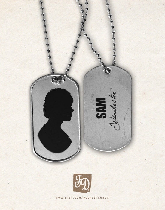 Pendant Supernatural / Sam Winchester dog tag