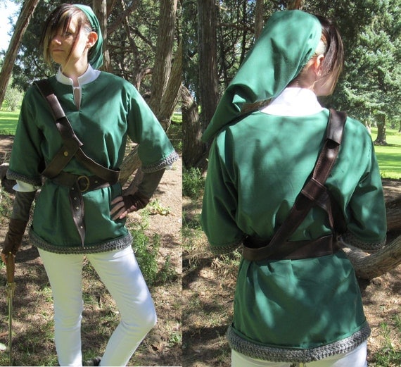 Legend of Zelda Link Skyward Sword Cosplay Costume Size S M L XL