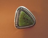 Silver Turquoise Ring Piaso Navajo