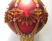 Y111 Bead PATTERN ONLY Beaded Fandango Christmas Ornament Cover