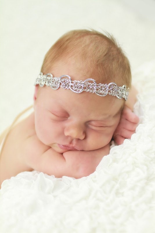 SILVER Princess Crown Band--PHOTOGRAPHY PROP