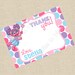Printable DIY Abby Cadabby Inspired Thank You Card
