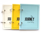 Travel Journal Family Pack - 3 Vacation Journals in Sandy Beach, Summer Sun Yellow, and Morning Blue