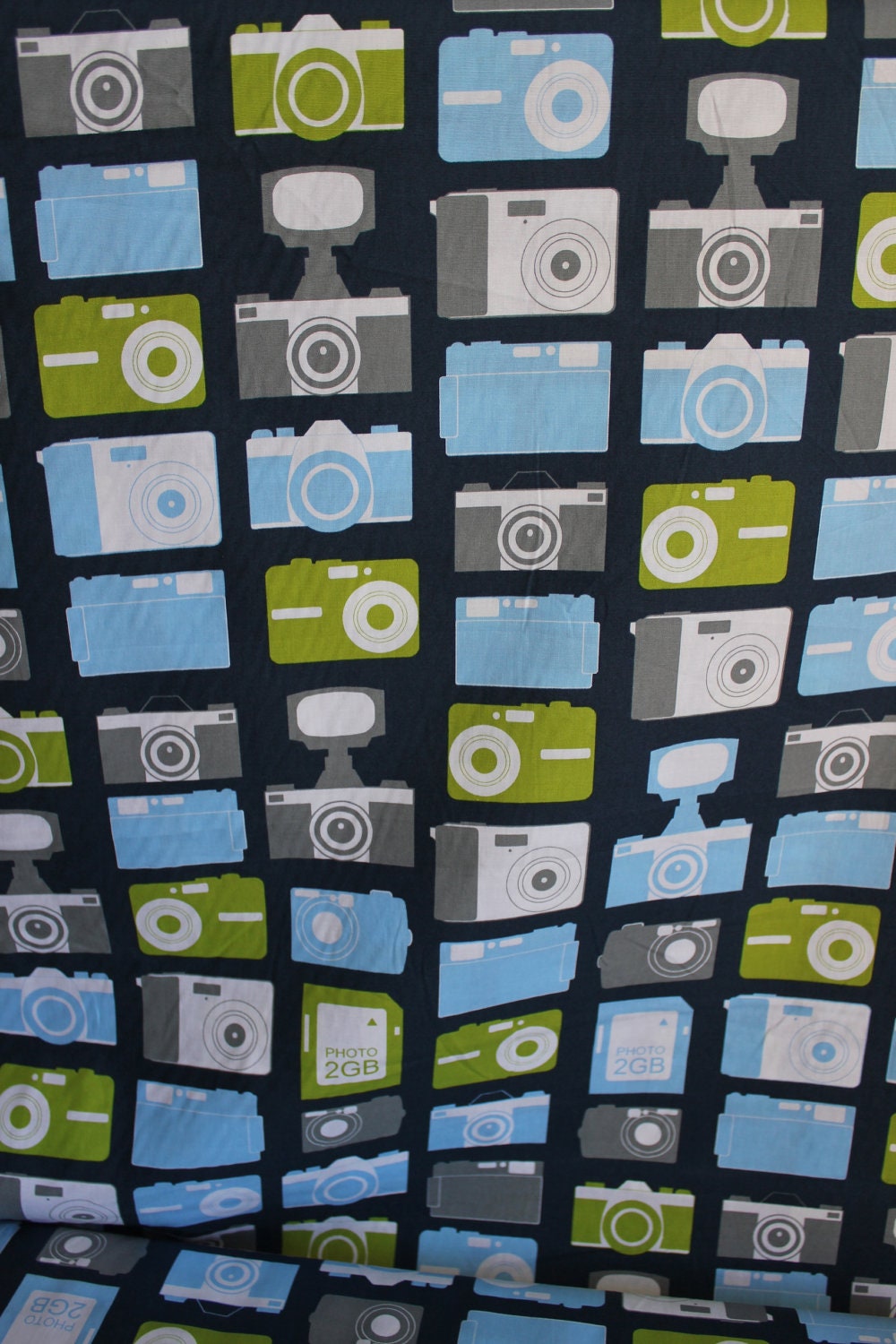Print and Pattern Boy toys from Robert Kaufman Camera in Sky, 1/2 yd total