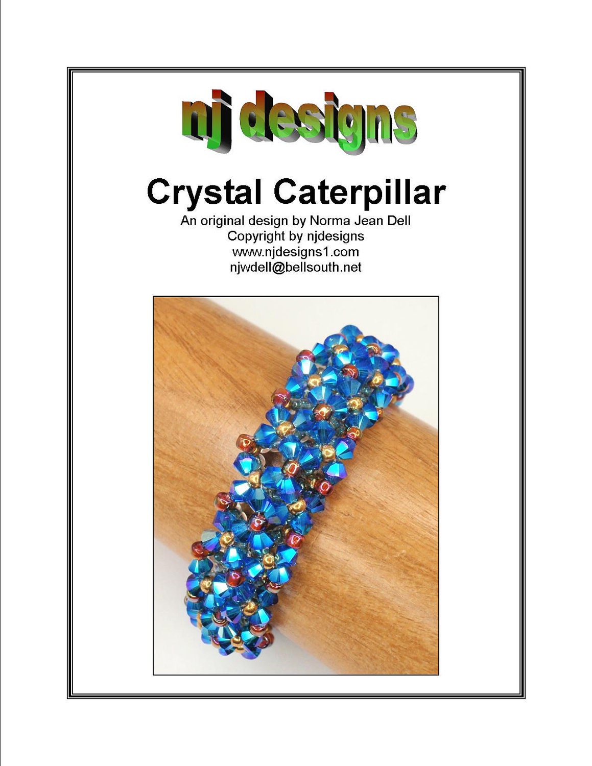 Instructions for Crystal Caterpillar   Beading tutorial