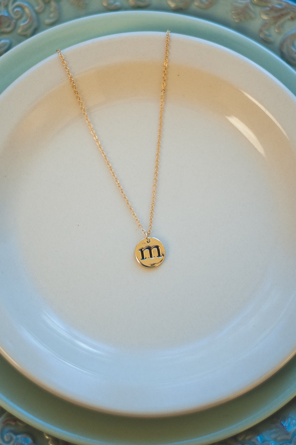 Initial Necklace Gold or Silver Personalized - Bridal Party, Birthday, Jewelry for Mom