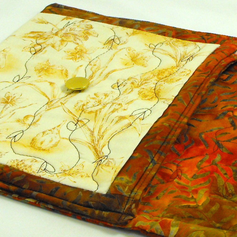 Gardener's Quilted iPad / Xoom / KindleFire HD 8.9 / Nook HD Plus Case Cover Sleeve - Bulbs and Flowers
