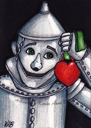 Oz ACEO Series open edition art print titled "Tin Man" by Karen Anne Brady