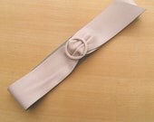 Vintage Leather Belt by Karl Olsen of Dorset England, Vintage Belt, Light Pink Belt