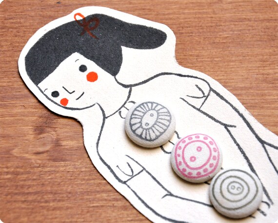 Mademoiselle Fabric Covered Buttons