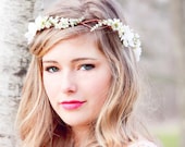 Bridal Flower hair, wedding accessories, wedding headpiece,  Headband, head wreath, hair accessories, bridal, flower girl