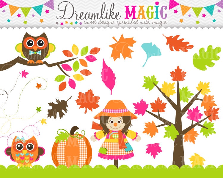Sweet Festive Fall- Clipart for Personal or Commercial Use