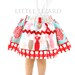 Apron SKIRT sewing tutorial, PDF, Girls and Dolls, 6m-8