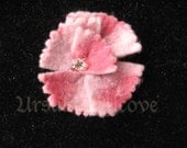 Pink Carnation Felt Pin