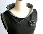 Spring top Vest top. Custom Sleeveless blouse Black hoodie. Sleeveless shirt. Womens top