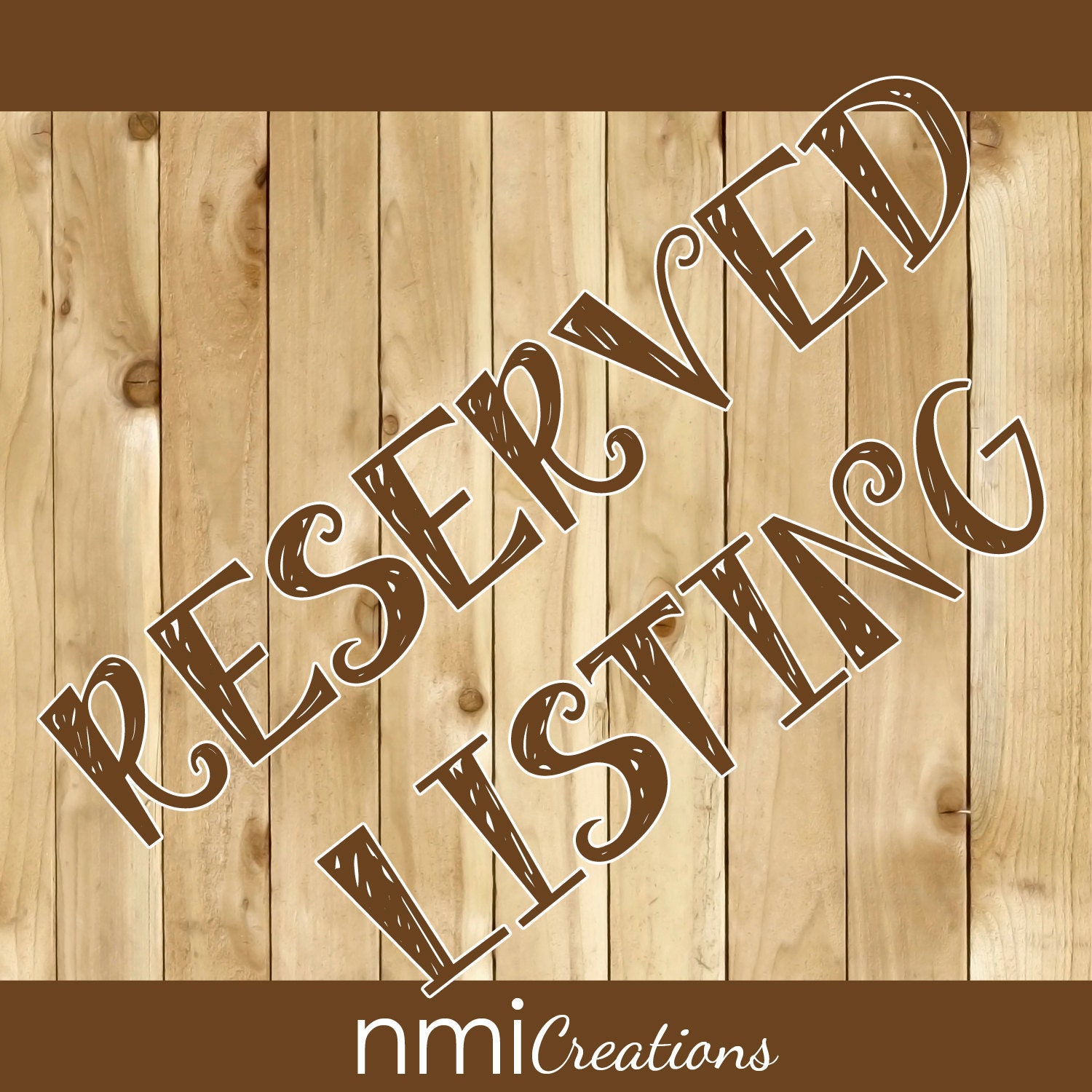 Reserved for Samantha