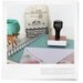 Custom Wood Handle Address Stamp - Great Wedding Gift -Two Birds Round