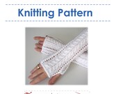 Knitting Pattern -  Lace Fingerless Gloves