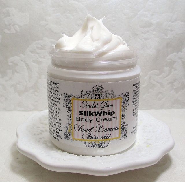 Iced Lemon Biscotti Natural Body Cream 4 oz Jar