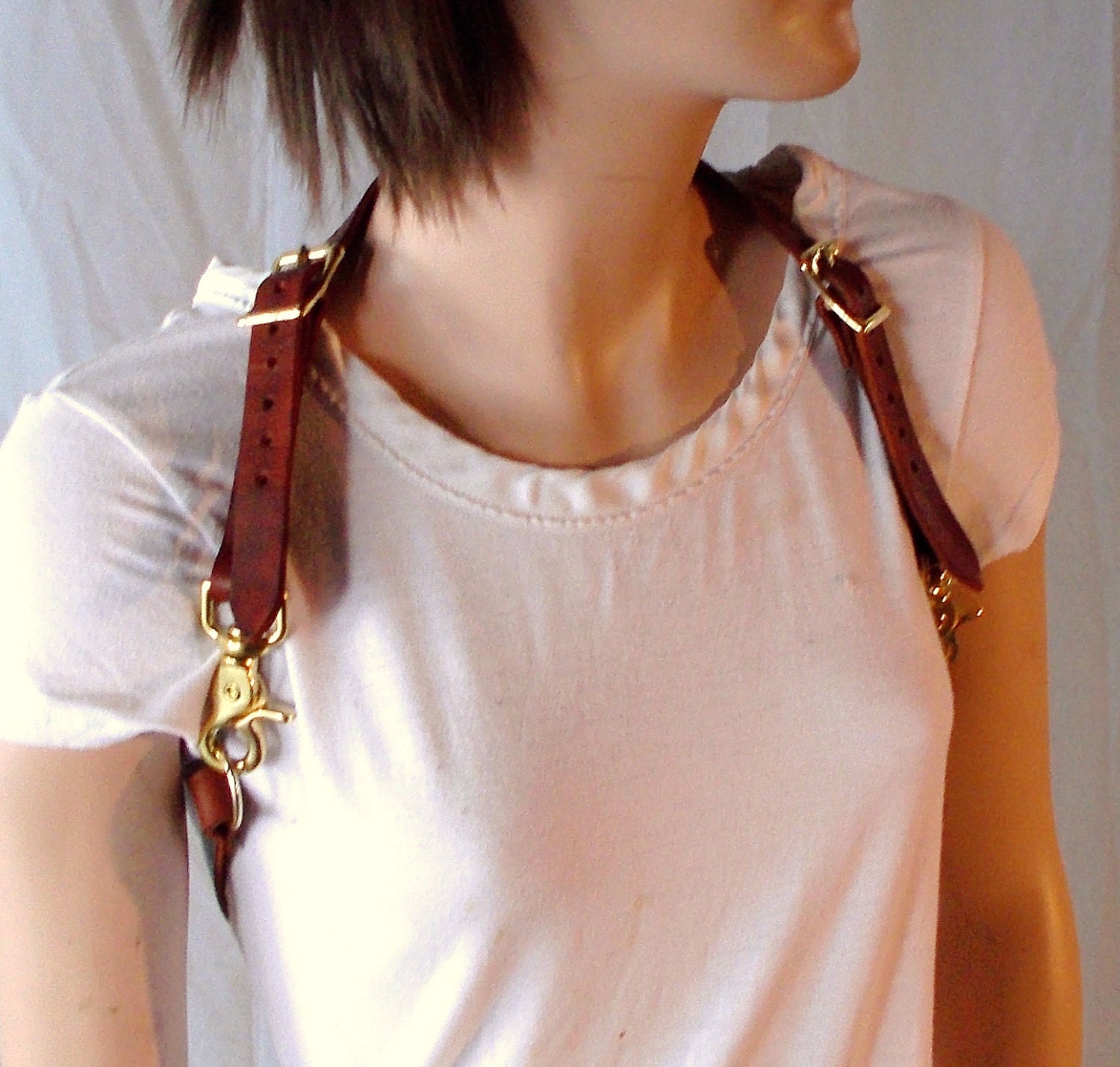 Madison EL Steampunk Shoulder Posture Harness, Burning Man, Browncoat, Airship