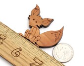 XL Mini Fox Charms - 2" Size - Laser Cut Wood - Free Shipping - Etsy Itsies by Timber Green Woods