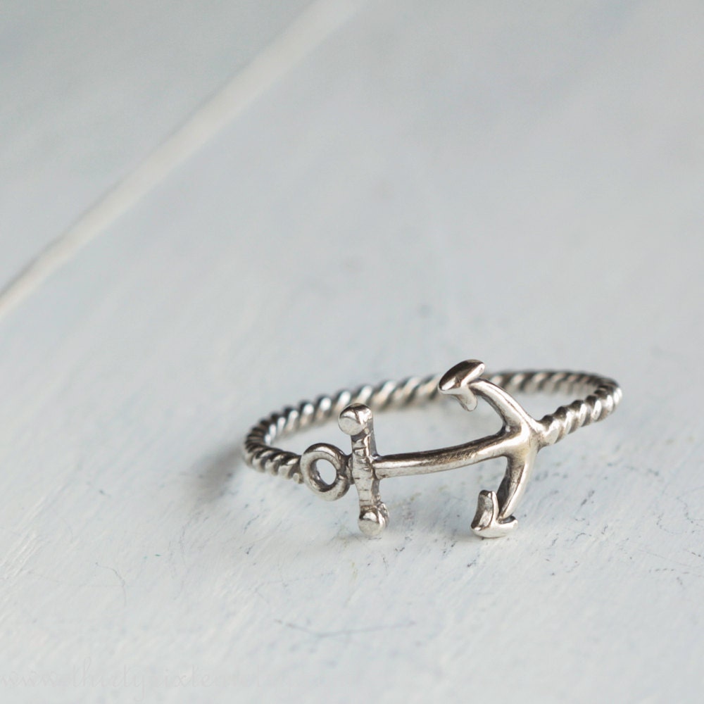 Anchor Ring Sterling Silver