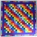 Rainbow scrap quilt, kid's quilt, wall hanging