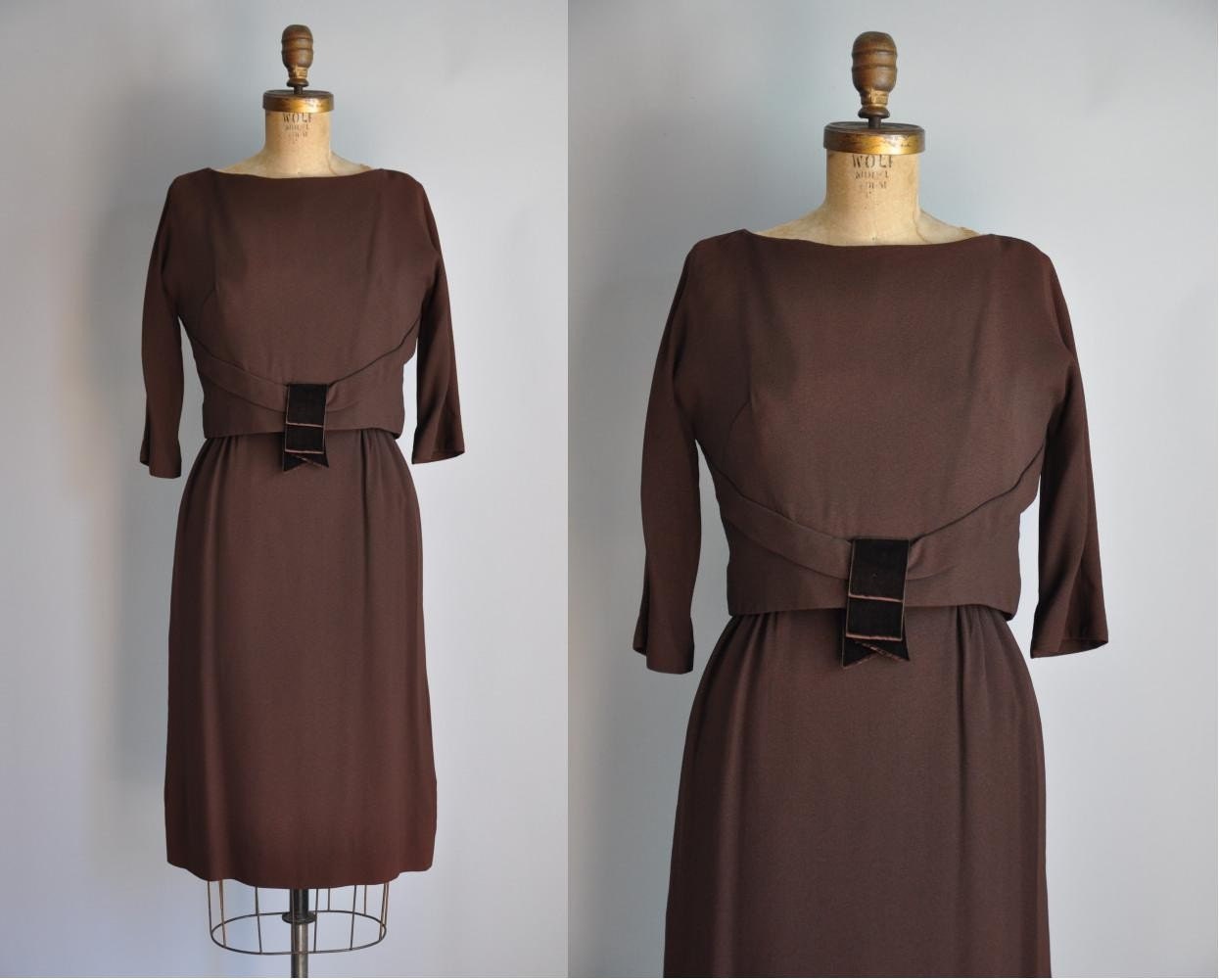 Brown Cocktail Dress