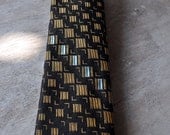 Black and gold mid century tie