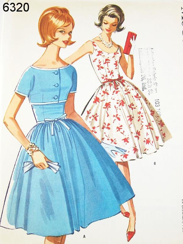 Vintage 60s Dress Pattern McCall's 6320 - Misses' Dress and Jacket - SZ 12/Bust 32