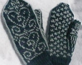 Wool/Baby Alpaca Brushed wool mittens