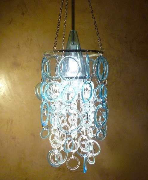 AQUA Chandelier - Eco friendly - Ecological - Recycled glass