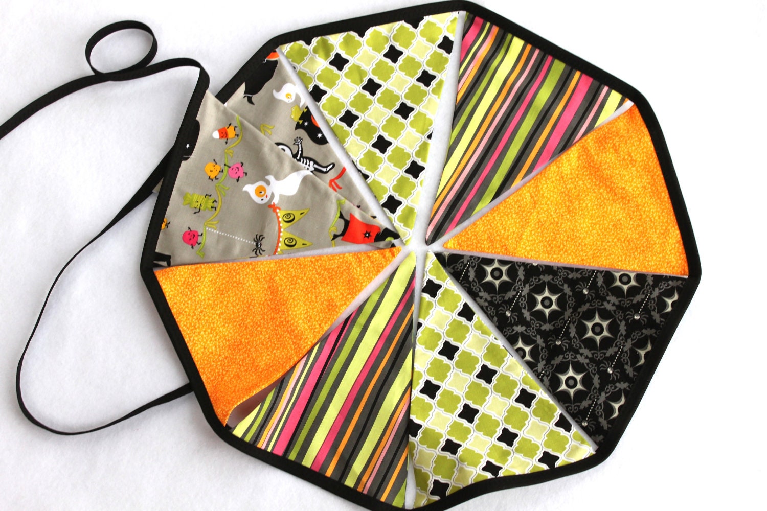 Large Halloween Fabric Bunting - Bright Fright Night Il_170x135
