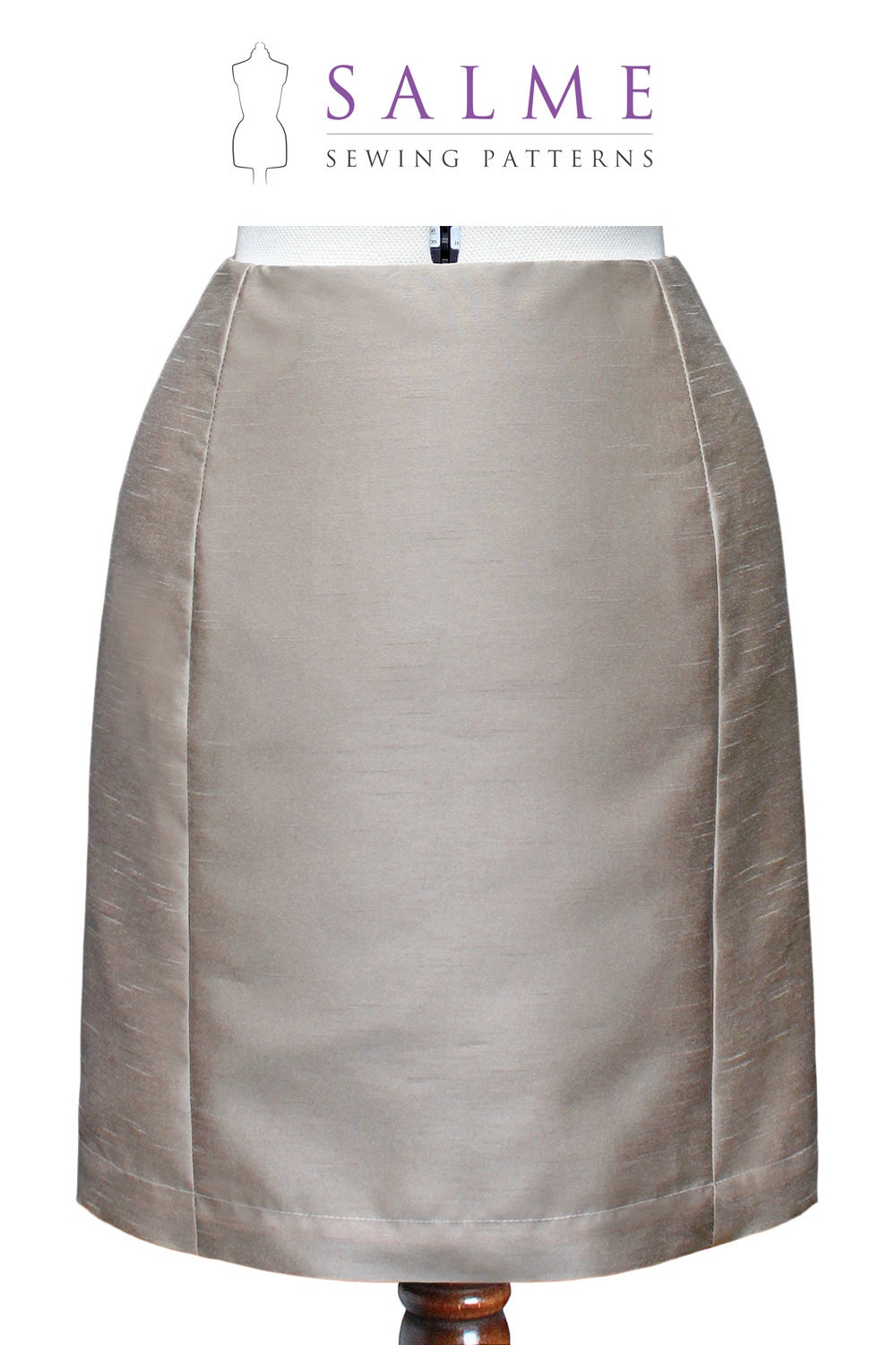 PDF Sewing pattern - Fitted Panel Skirt