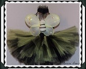 Baby tutu, headband with bumblebee photo prop, yellow/black tutu dress, Halloween, tutu dress, newborn tutu, tutu halter