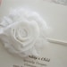 Shabby Chic Headband in White - Baby Headbands, Newborn Headbands, Baby Girl Headbands