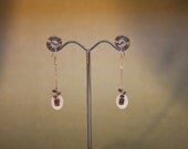 Angela Earrings in Iolite and Shell