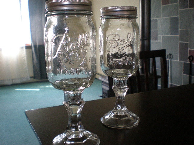 Set of Two Redneck Wineglasses